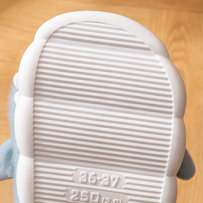 Fluffy Slippers Women Home Flat Cartoon Luxury Designer Shoes Girls Cute Fashion Winter Platform Fuzzy Fur Slides Warm Footwear