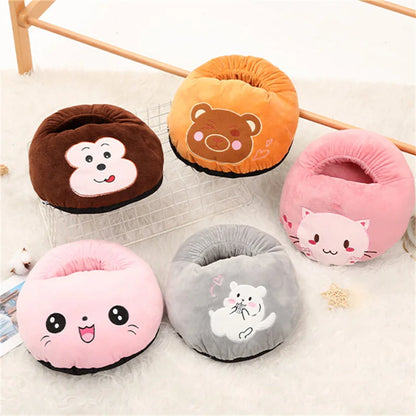 USB Electric Foot Warmer – Heated Fleece Foot Heating Pad for Home & Bed, Soft Cozy Winter Feet Warmer