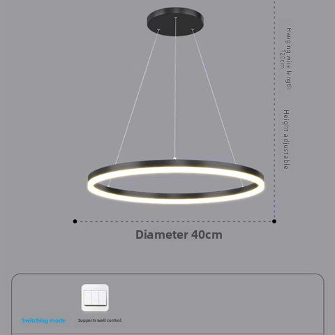 Smart minimalist living room pendant light