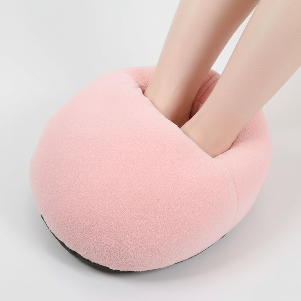 USB Electric Foot Warmer – Heated Fleece Foot Heating Pad for Home & Bed, Soft Cozy Winter Feet Warmer